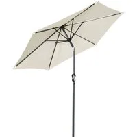 Angel Living Sonnenschirm Gartenschirme aus Polyester Ø 250 cm, Rund, UV-Schutz 50+, PA-Beschichtung,Leicht verstaubar,Abnehmbares Handwaschbares Verdeck