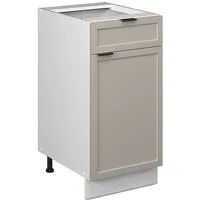 Vicco Unterschrank Fame-Line, GrauBeige/Weiß, 40 cm ohne Arbeitsplatte (1-St)