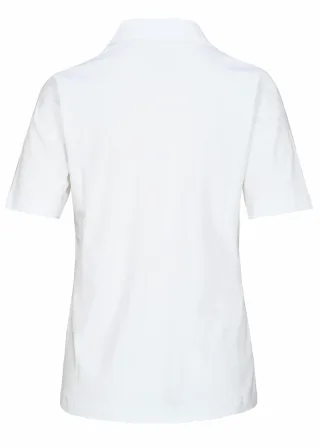 CLARINA - Ganzjahres NOS Polo-Shirt,1/2 100 weiss - Gr. - 40