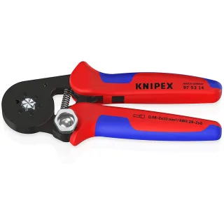 KNIPEX Selbsteinstellende Crimpzange für Aderendhülsen Hexagonal-Crimp - 975314