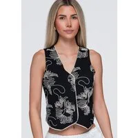 OMBRE Strickweste Kamizelka OW-VE-E0010 V-1 black S/M Schwarz S/M (kein Set, 1-tlg)