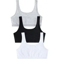 Next Crop-Top Kurz-Top mit U-Boot-Ausschnitt (3-tlg)
