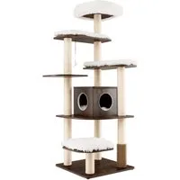 KOMFOTTEU Kratzbaum Katzenbaum Spielbaum Kletterbaum, mit 6 Plattform, 175cm
