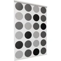Aquabad® Duschrollo Vaskaflex Badewannenrollo Breite 100 cm, Muster: Kreise, Breite: 100cm