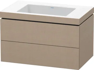 Duravit L-Cube c-bonded Set wandhängend Leinen Matt 800x480x500 mm - LC6927N7575 LC6927N7575