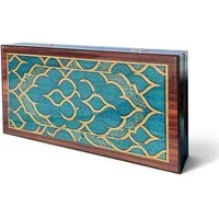 BIGGDESIGN Spielesammlung Biggdesign Backgammon Tavla Holzspiel – Kratzfest & Magnetverschluss