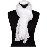 Silkroad Seidenschal Knitterschal Halstuch Schal XXL weiß