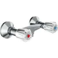 Schütte Duscharmatur Savino Wasserhahn Bad, Zweigriffmischer, Mischbatterie Dusche in Chrom
