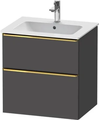 Duravit D-Neo Waschtischunterbau wandhängend Graphit Matt 610x462x625 mm - DE4361034490000 DE4361034490000