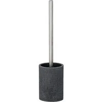 WENKO WC-Garnitur Bürstengarnitur Bürstenhalter WC Bürste Toilettenbürste, Polyresin, Ø 9,5 x 37 cm