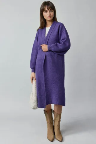 Langer Strickwaren-Cardigan
