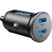 JOYROOM JR-CCN06 KFZ-Adapter KFZ-Zigarettenanzünderstecker (12–24 V) zu USB-C Buchse (2x), Kompaktes Mini-Design mit 30W Leistung
