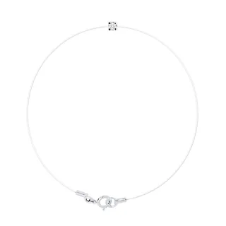 DIADEMA - Armband - Transparentes Nylon - Echter Diamant