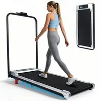 ZMH Laufband klappbares Laufband,Heim-Laufband mit Steigung mit Fernbedienung, klappbares Laufband, 1–6 km/h, 2 HP, mit Fernbedienung