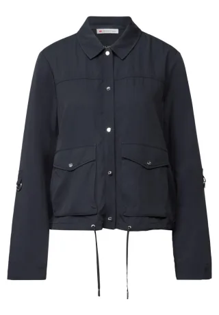 Street One - Leichte Strukturjacke blau - Gr. - 40