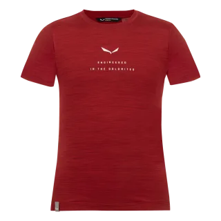 SALEWA - Eagle Dry Kurzarm T-Shirt Kinder - Rot (Gr.104)