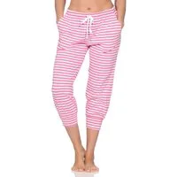 Normann Relaxanzug Damen Schlafanzug Pyjama Capri-Hose 3/4-lang - perfekt zu kombinieren