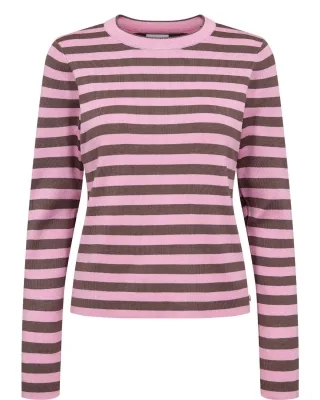 Nümph - NUSTRIPY PULLOVER bonbon - Gr. - XS