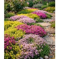 BALDUR Garten Staude Duftender Thymian-Mix 'Colours', 3 St., Bodendecker,winterhart, mehrjährig, trockenheitstolerant