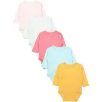 TupTam Langarmwickelbody TupTam Unisex Baby Wickelbody Langarm 5er Set