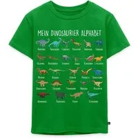 Spreadshirt T-Shirt Dinosaurier Alphabet Einschulung Kinder Premium T-Shirt (1-tlg)