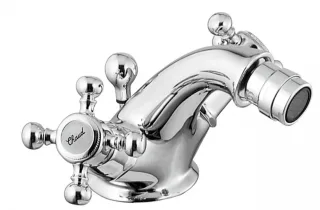 Herzbach Anais Bidetarmatur, mit Ablauf chrom-Gold, 32.463000.1.02 32.463000.1.02