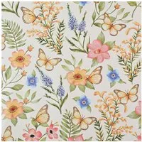 Star Geschenkpapier, Geschenkpapier Blumen 70cm x 2m Rolle mit Schmetterlingen & Blüten