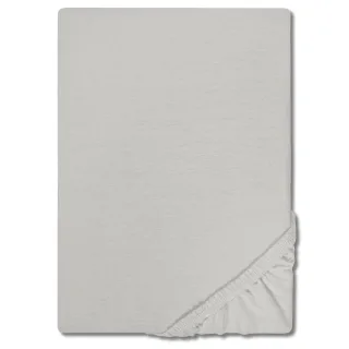 Castell Jersey Baumwoll Spannbettlaken silbergrau 90 x 190 - 100 x 200 cm