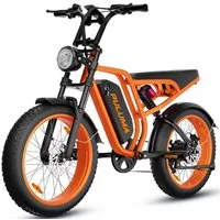 Vankel E-Bike Mountainbike SU8 E-Fahrrad Damen u. Herren 1040 WH Pedelec, 52V 20AH 150 km, Kettenschaltung, Heckmotor, 1040 Wh, (Beleuchtungsset mit Batterieladegerät, Batterieschlüssel, Werkzeug), Offroad-E-Bike mit hydraulischen Bremsen, Vollfederu