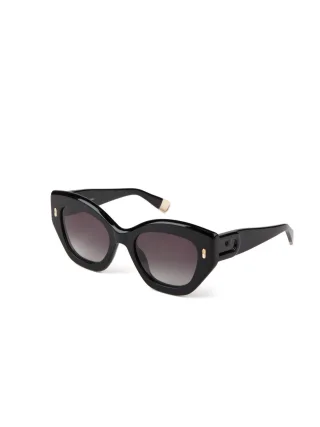 Furla Sonnenbrille Glänzendes Schwarz