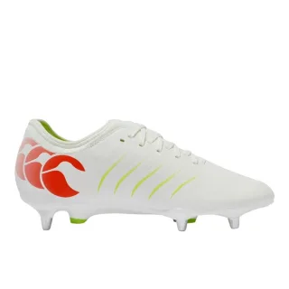 Canterbury - "Phoenix 2.0 Team" Fußballschuhe für weichen Boden für Herren (Weiß/Orange)