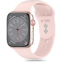TECH PROTECT Smartwatch-Armband für Apple Watch 4/5/6/7/8/9/SE (38/40/41 mm), Hohes Tragekomfort Silikonarmband für Alltag und Sport