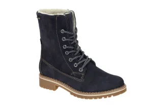 Tamaris Damen Winterstiefel 1-26443-41 Navy Wolle Gummisohle 2cm Absatz