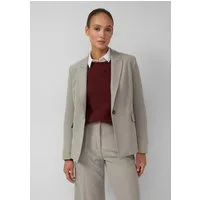 s.Oliver Jackenblazer Indoor-Blazer Taillierter Flanell-Blazer in melierter Optik