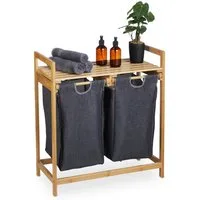 relaxdays Wäschekorb Regal mit 2 Fächern (1 St)