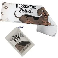 speecheese Sporthandtuch Herrchens Eistuch Dackel Pfoten Cartoon Eishandtuch