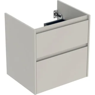 Geberit Ersatzteile Unterschrank für Möbelwaschtisch, 2 Schubladen B:60cm, sandgrau matt, 246351DB1 246351DB1