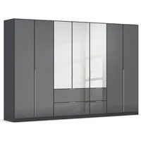 OTTO home Drehtürenschrank Kleiderschrank Kleiderschränke Schrank Garderobe AGORDO mit Glasfront (in zwei Griff-Farben, Breiten 91-360 cm) mit Außenschubkästen, in 7 Breiten und 2 Höhen MADE IN GERMANY