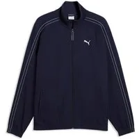 PUMA Trainingsjacke CLASS RELAXED MATERIAL TRACK JACKET mit Stehkragen, unifarbenes Design, Relaxed Fit