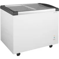GastroHero Gefriertruhe Gefriertruhe 350, Tiefkühltruhe, abschließbar, Glasschiebedeckel TKTR-ECO350GN, 103.5 cm breit, 273 l