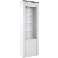 OTTO home Vitrine Larona, zeitlose Glasvitirne, Hochschrank Höhe 205,6 cm Stauraumvitrine mit dekorativer Rahmenoptik