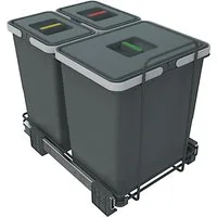 Elletipi Srl Einbaumülleimer Ecofil Abfallsammler PF01 Mülleimer Auszug ab 40cm Unterschrank