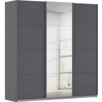 OTTO home Schwebetürenschrank Kleiderschrank Schrank Schlafzimmerschrank Garderobe AGORDO (Breiten 203/271/315/360 cm in drei Griff-Farben - NEU: Farbe SCHWARZ) Top Innenausstattung, in 4 Breiten und 2 Höhen MADE IN GERMANY