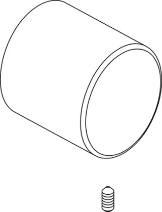Ideal Standard Griffkappe komplett mit Logo ISI F961068AA