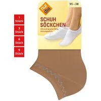 Nur Die Füßlinge Schuhsöckchen Damen (1er/3er/6er/9er Pack, 6-Paar) sneaker-socken strumpf strümpfe