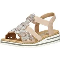 Rieker Rieker Sandalen Lederimitat Keilsandalette
