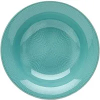 van Well Pastateller Teller Set, Jive, tiefer Teller 20 cm, 6 Stück, (6 St), dezentes Spiraldekor, spülmaschinen-und mikrowellengeeignet