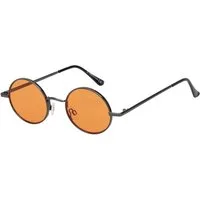 BEZLIT Eyewear Retrosonnenbrille Rund Form Designer Damen Sonnenbrille (1-St) mit orange, blau, hellrot, lila, grün und roten Linsen
