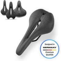Alpensattel Fahrradsattel Alpensattel 3.0 in 3 Ausführungen wählbar (1-tlg., Race), Ergonomisch, mit Aussparung und Memory Foam für Damen und Herren