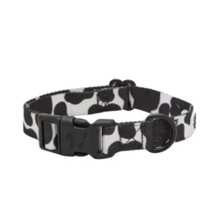 Barkalot Hundehalsband Recyceltes Polyester schwarz/ weiß L